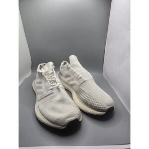 Adidas Pure Boost Go Running Shoe, Neon-dyed/Grey/Raw White, Mens 11‎